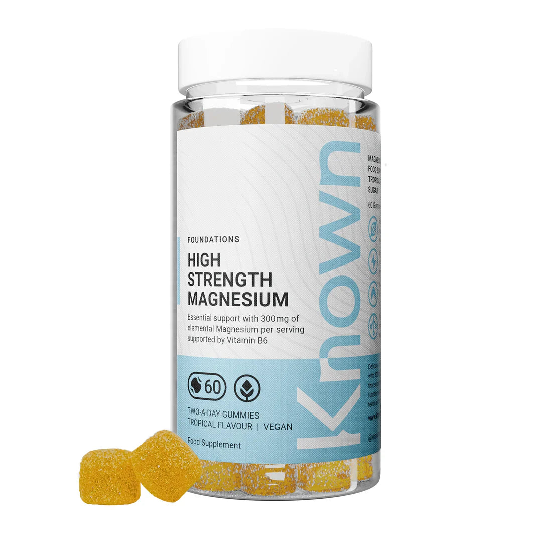 High‑Strength Magnesium 300 mg Gummies – 2914 mg Magnesium Citrate – Bioavailable Glycinate Alternative – Tropical Vegan Supplement - Muscle & Energy