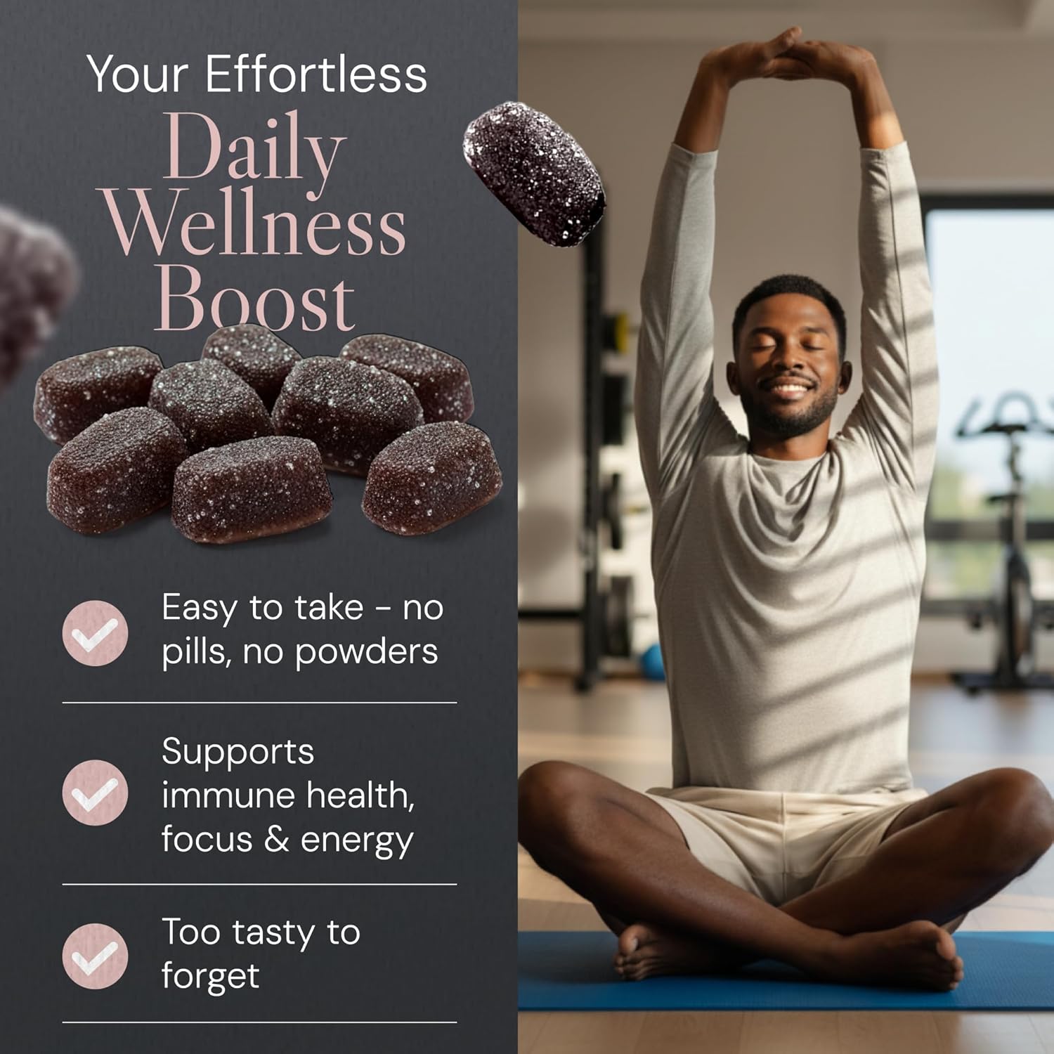 High Strength Multi Mushroom Gummies – 10 Mushroom Blend for Focus & Energy