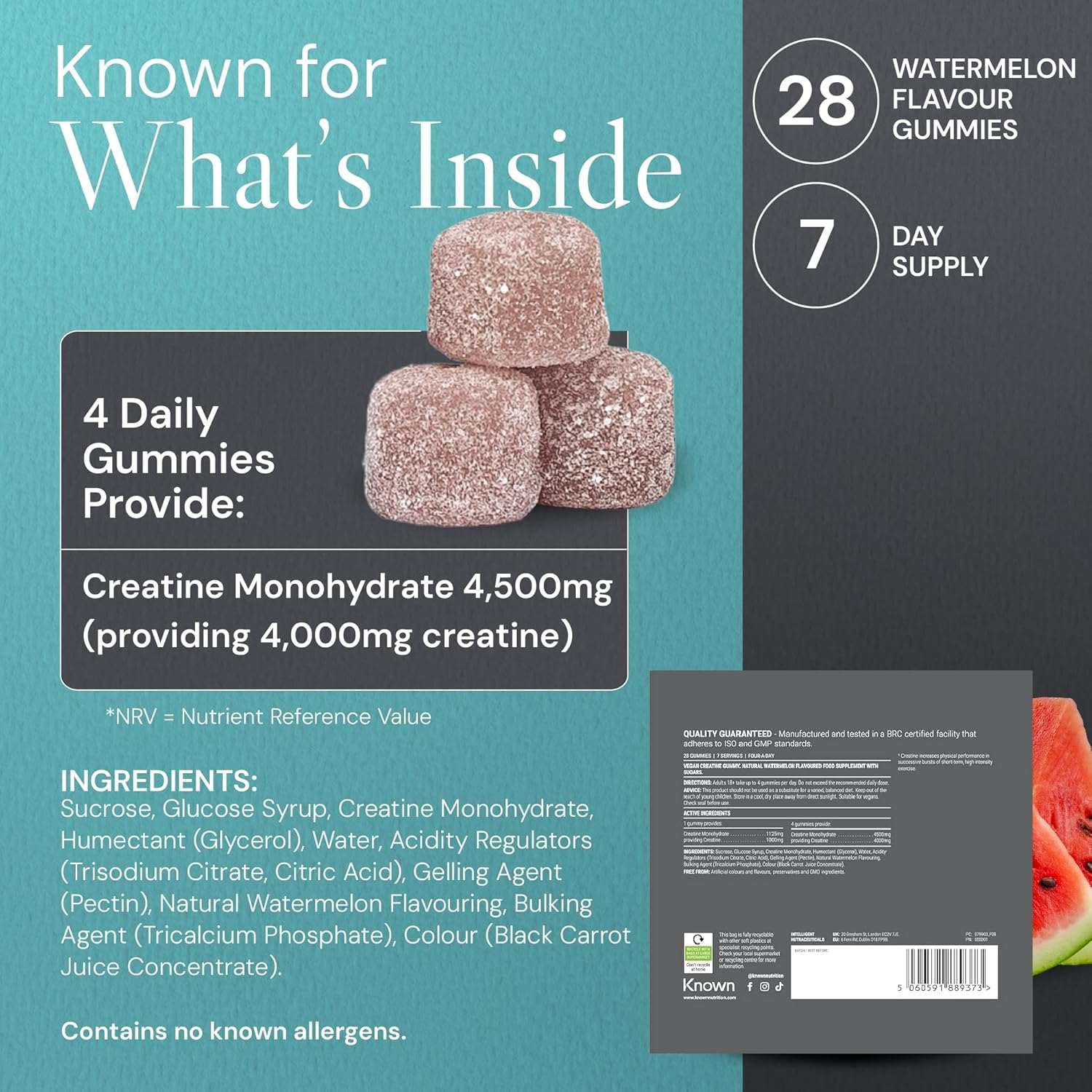 Creatine Gummies - Watermelon - 7‑day supply