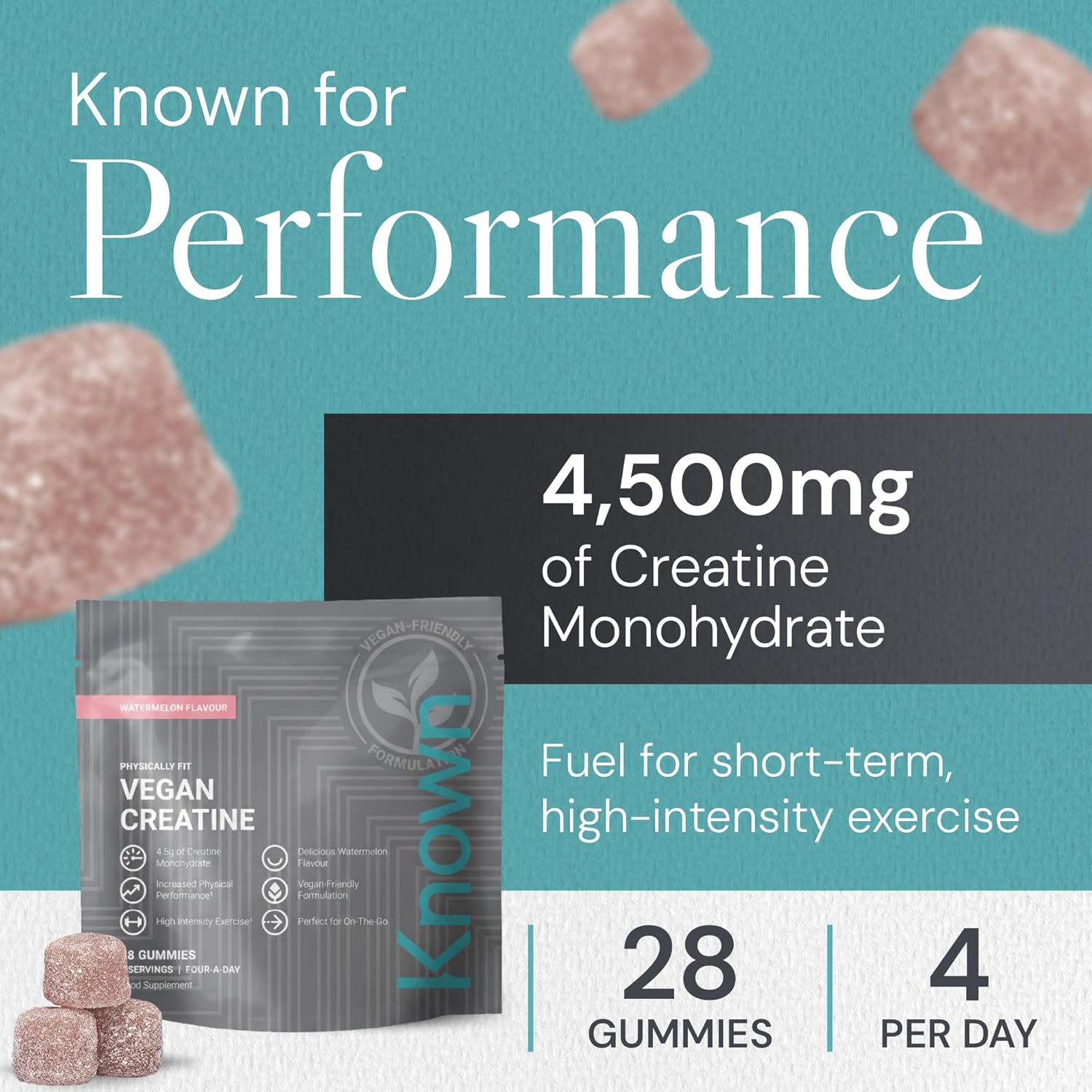 Creatine Gummies - Watermelon - 7‑day supply