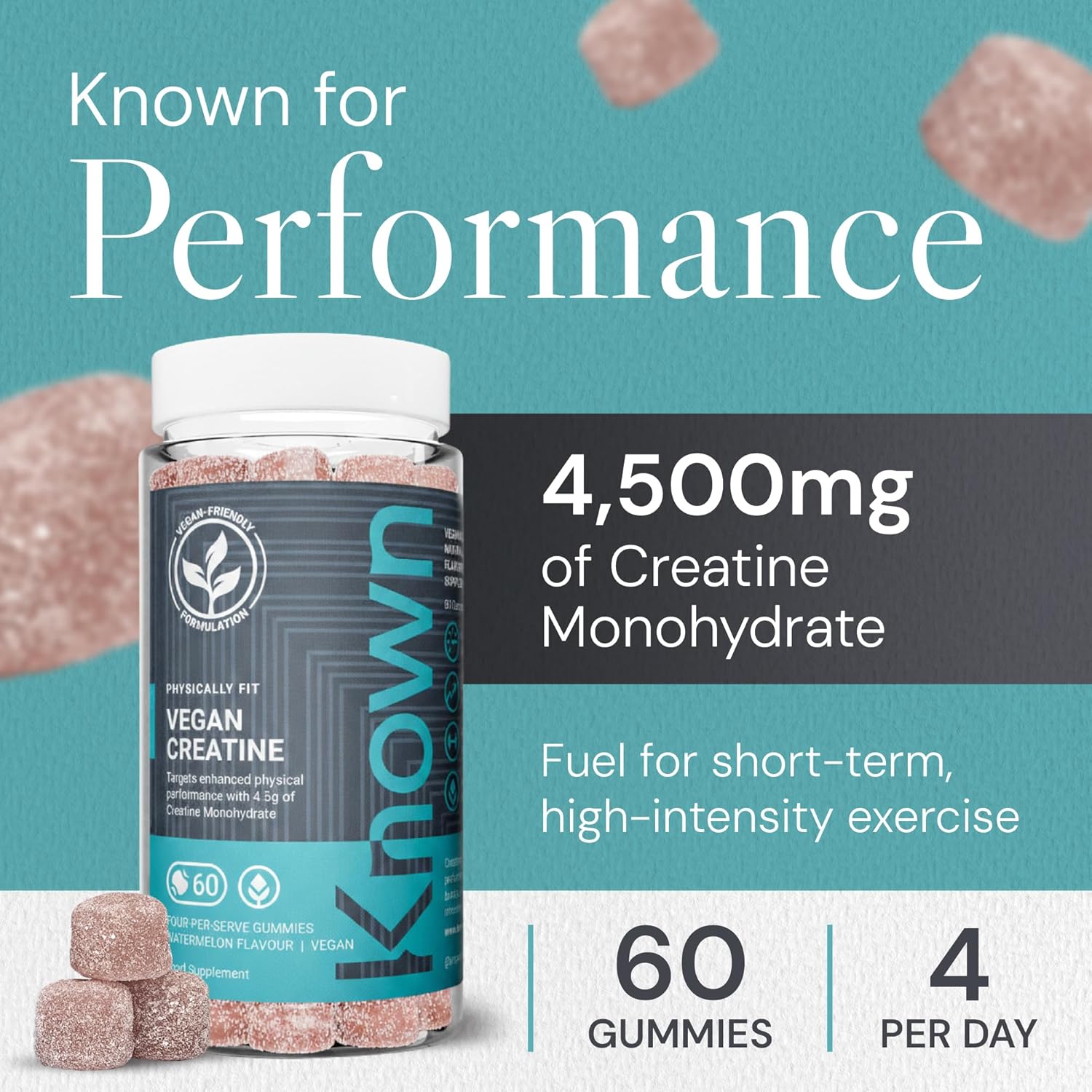 Creatine Gummies - Watermelon - 15‑day supply Known