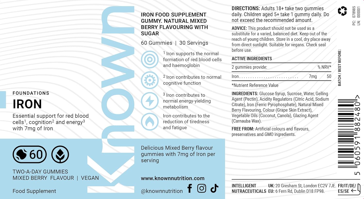 Vegan Iron Gummies – Energy & Vitality Support