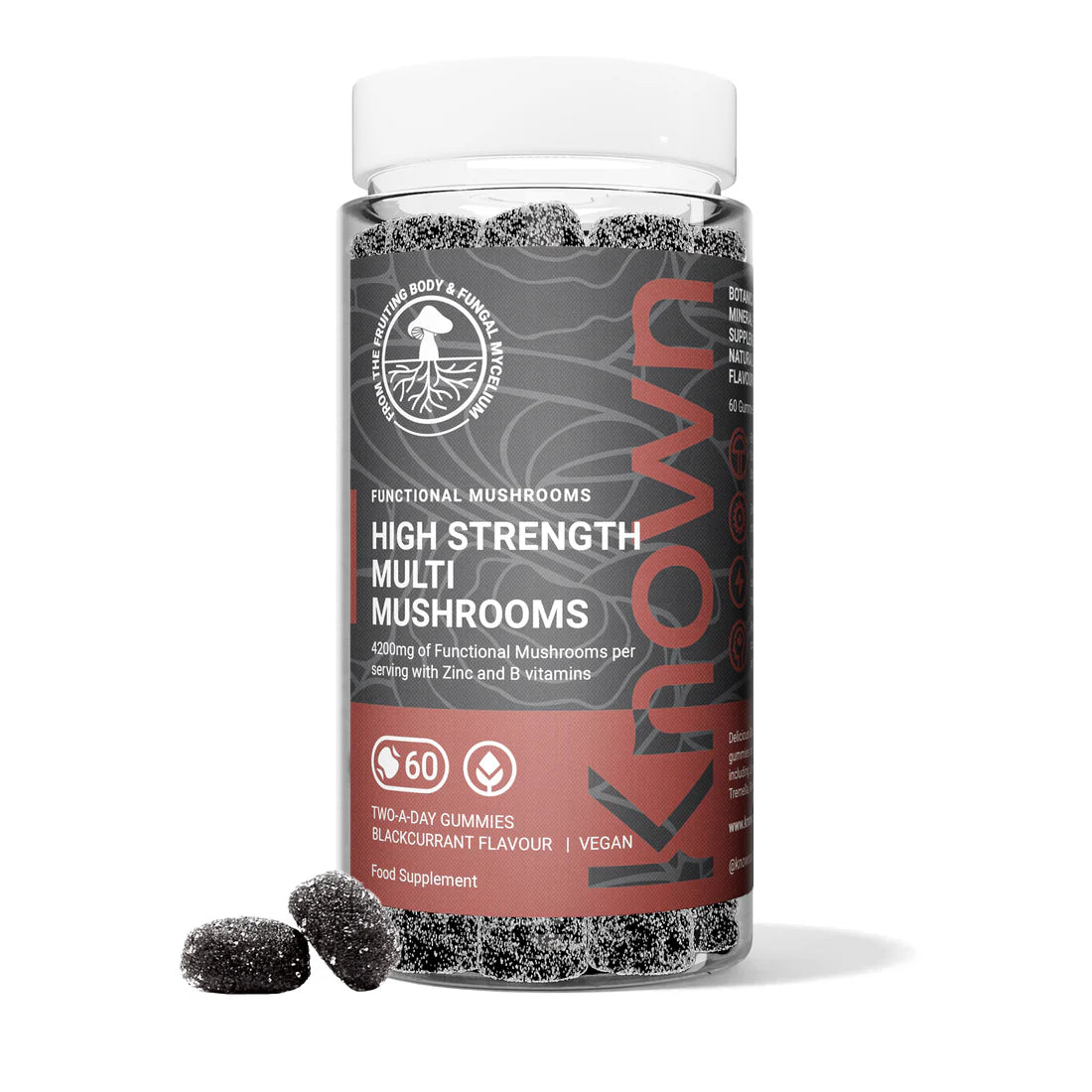 High Strength Multi Mushroom Gummies – 10 Mushroom Blend for Focus & Energy
