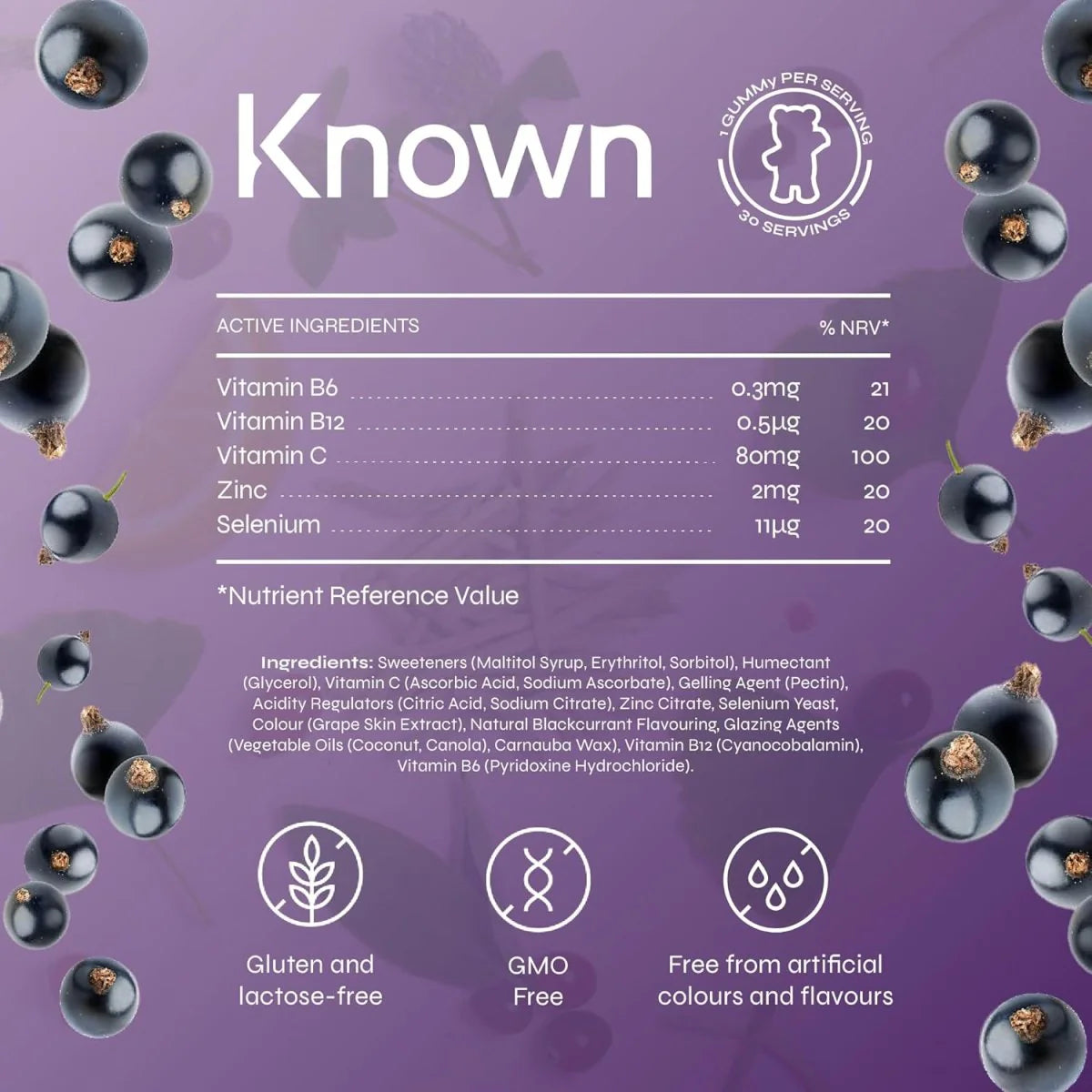 Known Kids Vitamin C Complex Gummies – Immunity & Wellness Support – Sugar‑Free Vegan Supplement