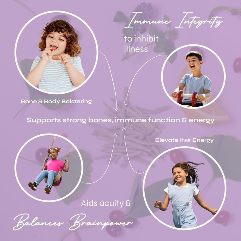 Known Kids Vitamin D Complex Gummies – Bone & Immunity Support – Sugar‑Free Vegan Supplement